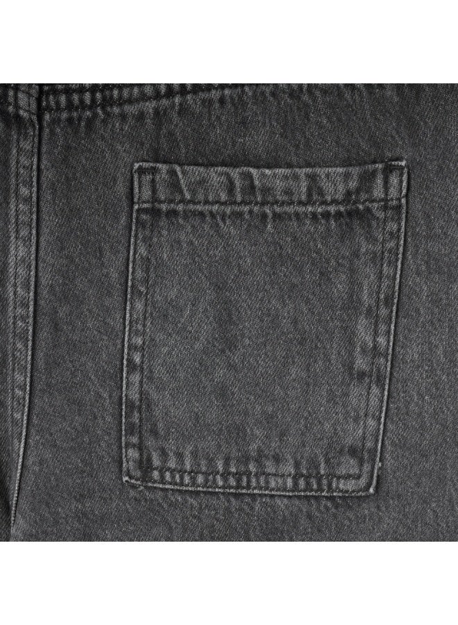 MARWAN Girls Denim Baggy Long Pants Wide Leg with Adjustable Waistband - Image 4